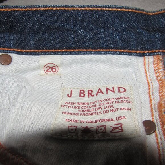 J BRAND Low Rise Skinny Leg Dark Wash Jeans Size 26 - Picture 7 of 7